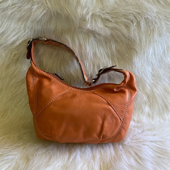 Tignanello Orange shoulder Purse - Picture 2 of 6